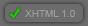 Valid XHTML 1.0